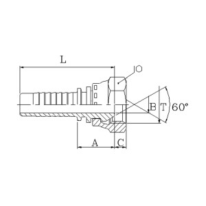 RAC.F.DIR 1/4-1/4 GAS...