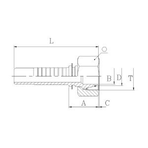 RAC.F.DIR.M22X1,5 X T.3/8" L15