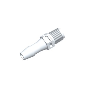 RACC. 1/4 HB X 1/8 NPT/ PVDF